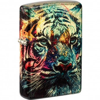 Зажигалка ZIPPO PAINTED TIGER DESIGN 46145 Зажигалка ZIPPO PAINTED TIGER DESIGN 46145